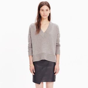 Madewell V-Neck Side Slit Sweater